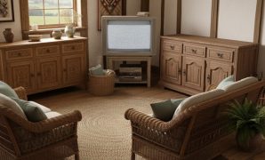 Ruang Keluarga Sederhana di Desa