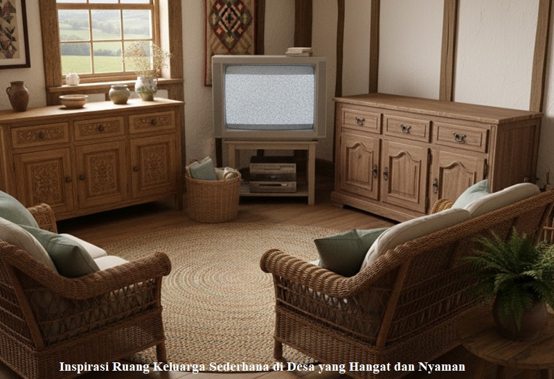 Ruang Keluarga Sederhana di Desa